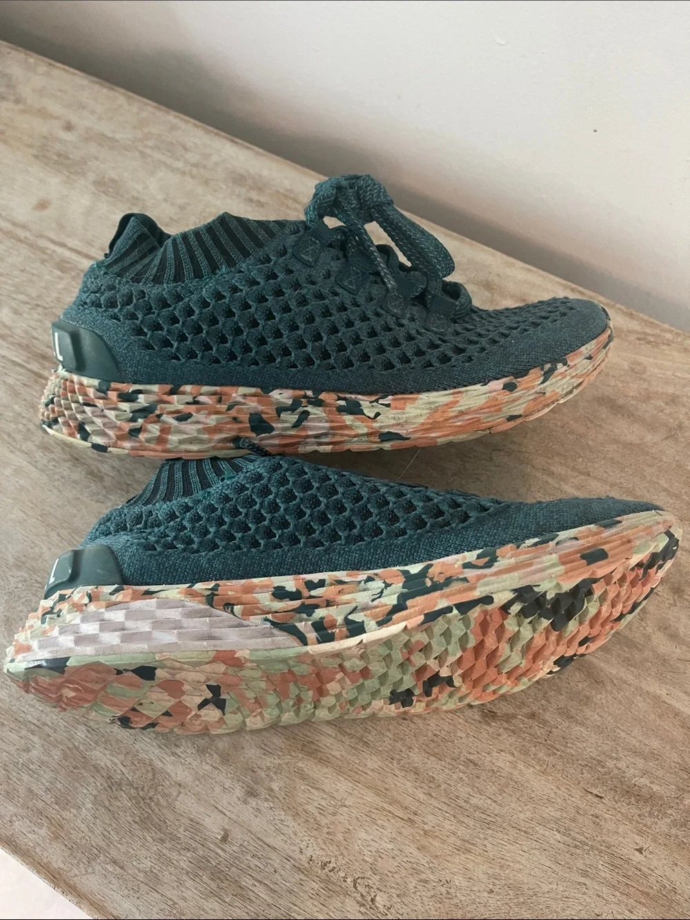 NOBULL  Knit Trainer in Teal with Multicolor Trim